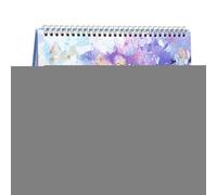 Desk Calendar, Aesthetic Floral Monthly Planner with Decorative Design, Standing Organizer for School Office Classroom Home Use by Teachers Kids Women and Workspaces