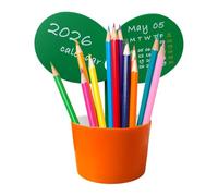 Desk Calendar, Bud Shape Planner with 2026 Desk Calendar Cube Pen Holder, Modern Office Organizer for Men, Women, Coworkers, Adults, Dad, Male Employees for New Year Christmas