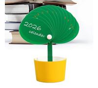 Desk Calendar, Bud Shape Planner with 2026 Desk Calendar Cube Pen Holder, Modern Office Organizer for Men, Women, Coworkers, Adults, Dad, Male Employees for New Year Christmas