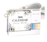 Desk Calendar, Monthly Planner, 2026 Aesthetic with Thick Paper Pad, 12 Month Schedule Organizer and, Office Supplies for Home Apartment 10.08x7.68x0.39 Inches
