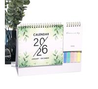 Desk Calendar - Paper, 10.08x7.68x0.39in Desk Top Calendar 2026 Monthly Planner | Thick Paper Ruled Blocks To-Do Section, Office Schedule Pad For Home, School, Teacher, Student And Workplace Use