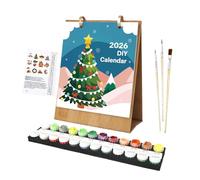 Desk Calendars, 2026 Paintable Art Planner, Coloring Craft Organizer, Academic Monthly Scheduler, Undated Creative Activity Tool for Teachers, School, Home, Kids, 22.5x18.2cm