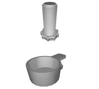 Desk Clamp Cup Holder Universal for Beverage Container - 4inch Support