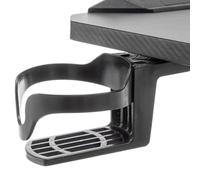 Desk Cup Holder, Anti Spill Drink Stand Tables Side, 5.91x1.97 Inches Easy Attachment & Space Saving Coordinator, Mug Storage Clamp Organizer for Bottles, Glasses, Drinks, Home, Classroom, and Bedroom
