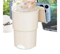 Desk Cup Holder, Non Tipping Drink Coaster, Suction Cup Beverage Mount, Spill-Proof Stable Mug Bracket for Kitchen, Living Room, Study, Restaurant, Coffee Table, 3.23x2.2x4.96 inches