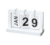 Desk Date Display - Rustic Farmhouse Flipping Calendar Stand | Adjustable Daily Organizer for Teacher Student Office, Decorative Wedding Accessory Enhancing Desktop Decor, durble Portable Design