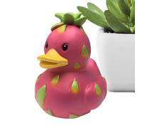 Desk Duck Decor, Resin Fruit Duck Figurine, Whimsical Animal Accent Piece for Bathroom Shelf, Bedroom Entrance, Car Dashboard, Study Interior, Farmhouse Apartment Display, 2.76x2.5.96 6x2 Inches