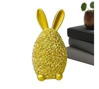 Desk Easter Bunny - Adorable Spring Collectible Keepsake | Easter Bunny Figure Desk Decor For Bookshelf Dining Table Mantel Windowsill | Resin Collectible Keepsake For Bedside Parents Grandparents