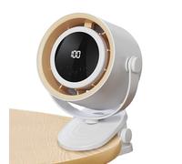 Desk Fan - 2 In 1 Portable Fan With Night Light | Multifunctional Clip Fans | USB Rechargeable Fans Wth LED Display, 1level (lights), Long Battery Life, Mount Design,Campers, Tent, Festival, Caravans