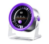 Desk Fan | 2000mAh Rechargeable Quiet Powerful Personal Blower With LED Display | E Reduction Technology To Lower Operational Sound To Just 28 DB, Delivering A Gentle, Consistent Breeze That Promotes