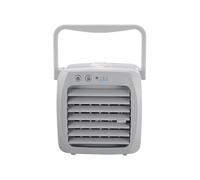 Desk Fan, 3-Speed Evaporative Fan, Built-In Humidifier, Compact Wind Blower, Quiet Cooling Device, Adjustable Airflow for Table, Bedroom, RV, Kitchen, Indoor, Outdoor, Camping