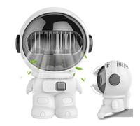 Desk Fan - 6.9 Inch Astronaut Mini Fan | ABS & PC Bladeless USB Desktop Electric Cooling Tool, Quiet Portable Safe Air Personal Fans For Home Office Student Bedroom Dormitory Nightstand Travel Setup