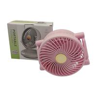 Desk Fan - Foldable Oscillating Cooler With LED Lights, Personal Cooling Small Portable Fan | Quiet Battery Operated Cool Gadgets For Apartment Camping Outdoor Desktop Accessories