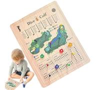 Desk Golf Game, Tabletop Golf Dice Game, Funny Family Golf Game, Unique Tabletop Family Game, Tabletop Strategy Golf Game, 21.5x28x0.5cm Strategy Board Game for Family & Strategy Games