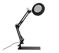 Desk Magnifying Lamp - LED Illuminated Reading Lens | 3 Light Colors 10 Brightness Settings for Women Men Readers Seniors Students Artists Teachers Home Office Dorm Workshop