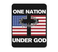 Desk Mat Bandiera Americana d'Epoca Una Nazione sotto Dio Pulire Mouse Mat Lavabile Mouse Pad per Computer Laptop Gaming 25X30Cm