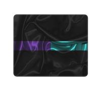 Desk Mat Bandiera Sottile in Seta Viola E Verde Acqua Portatile Mouse Mat Confortevole Mouse Pad per Gaming Laptop Computer 25X30Cm