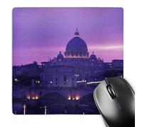 Desk Mat Italia Roma Basilica di San Pietro Ponte Sant Angelo Walter Bibikow Grande Mouse Pad Waterproof Mouse Mat per Pc Mac Computer Portatile 25X30Cm