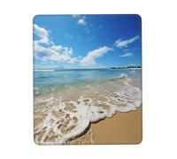 Desk Mat Mare E Spiaggia Bordi Cuciti Mouse Pad Confortevole Mouse Mat per Laptop Pc Computer 25X30Cm