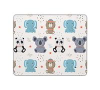 Desk Mat Modello Senza Cuciture con Animali Selvatici Bordi Cuciti Mouse Mat Waterproof Tappetino Scrivania per Pc Laptop Computer Portatile 25X30Cm