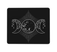 Desk Mat Pentagramma della Dea della Triplice Luna Multifunzione Mouse Mat Pulire Tappetino Scrivania per Computer Gaming Computer Portatile 25X30Cm