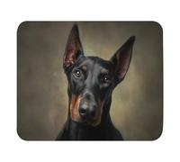 Desk Mat Ritratto Elegante di Doberman Multifunzione Mouse Pad Scorrimento Facile Tappetino Scrivania per Pc Computer Portatile Laptop 25X30Cm