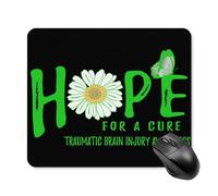 Desk Mat Speranza per Un Fiore di Sensibilizzazione sulle Lesioni Cerebrali Traumatiche Grande Tappetino Scrivania Lavabile Mouse Mat per Computer Ufficio Computer Portatile 25X30Cm