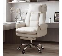 Desk Office Swivel Chair, moderna sedia da gioco reclinabile per poggiatesta regolabile, seggiolone per computer ergonomico con supporto lombare, riposo a piedi, vanità, studio, lavoro, dirigente,