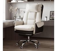 Desk Office Swivel Chair, moderna sedia da gioco reclinabile per poggiatesta regolabile, seggiolone per computer ergonomico con supporto lombare, riposo a piedi, vanità, studio, lavoro, dirigente,
