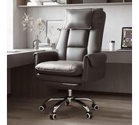 Desk Office Swivel Chair, moderna sedia da gioco reclinabile per poggiatesta regolabile, seggiolone per computer ergonomico con supporto lombare, riposo a piedi, vanità, studio, lavoro, dirigente,