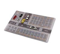 Desk Pad Cover, Aesthetic Desk Mat, Anti Slip Keyboard Sheet, Cool 1:64 Scale Parking Design, Scratch Resistant Protector, Men Women Dorm Study College Programmer Laptop Student Teens