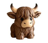 Desk Pen Holder, Cow Shaped Resin Stationery Organizer, Cute Pen Holder Desk Decor, For School Classroom Home Office Vanity Dorm Use