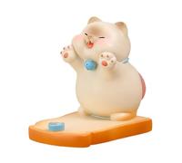 Desk Phone Holder - Cat Figurine Tablet Accessories Cool Gadgets | Smartphone Holder, Cat Figurine Home Decor For Home Living Room Study Video Calls Meetings Work Media Viewing Reading