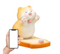 Desk Phone Holder - Cat Figurine Tablet Accessories Cool Gadgets | Smartphone Holder, Cat Figurine Home Decor For Home Living Room Bedroom Study Video Calls Meetings Work Media Viewing Reading