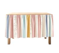 Desk Skirt | 75x180cm Colorful Back to School Table Cloth | Classroom Table | Desk Skirt | 75x180cm Colorful Back to School Table Cloth | Classroom Table Skirt | for Teacher School Kindergarten Dorm Wedd
