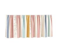 Desk Skirt - Colorful Back to School Table Cloth Versatile | Classroom Table Skirt Soft Contrasting Stripes 75x180cm Neatly Conceals Under-Desk Jumble Freely Match Party Supplies