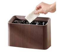 Desk Trash Bin, Desktop Garbage Can, Space Saving Dustbin, Compact Storage Box, Easy Open Lid, Ideal for Car Interiors, Living Room, Kitchen Counter, Bathroom Corners