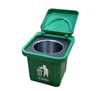 Desk Trash Can - 9x8.5cm Creative Trash Can Storage Box | Desk Garbage Cans Storage Binwith Lid Anti-Spill Funny Ashtray | For Home Apartment Bedroom Living Room Bathroom Kitchen Table Counter Vanity