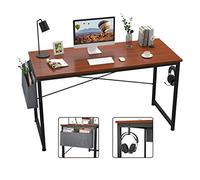 Desk with Shelves Computer Desk 47 inch Home Office Writing Study Desk Modern Simple Style Laptop Table with Storage Bag Black Home Office Laptop Desk Study Desk with Storage (Color : Style 1) (Style