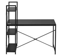 Desk with Shelves Office Writing Desk with D N Computer Desk with 4 Tier Bookshelves Reversible CompactModern PC Workstation Writing Table Home Office Desk Shelf for Office Living Room B