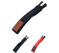 Deskium Accessorio per pattini da ghiaccio - 3 pezzi temperamatite, impugnatura in gomma, pietre per affilatura bifacciali, lama in ceramica a forma di V, set portatile per pattini da hockey e da