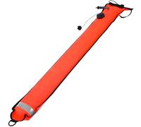 Deskium Boa della bobina di immersione di Smb di ARA con le strisce riflettenti, 6 Ft X 7 in indicatore arancione brillante, valvola di gonfiaggio facile, segnale di nylon per i subacquei
