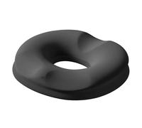 Deskium Cuscino per coccige, in memory foam, per emorroidi, per il comfort del coccige, cuscino per sedere a forma di U, traspirante, antiscivolo, nero, 45 x 40 x 8 cm