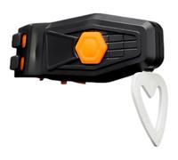 Deskium Fanale posteriore ricaricabile USB, a forma di cuore, 4 modalità, avviso di sicurezza, luci flash impermeabili, facile da installare, 7,9 x 7,1 x 4,1 cm