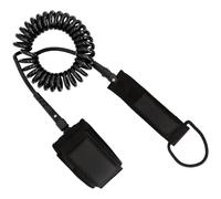 Deskium Guinzaglio a spirale per tavola da paddle, lunghezza 3,2 m, spessore 7 mm, design senza avvolgimento con girevole, comodo polsino alla caviglia, materiale TPU per surf, wakeboard e altro