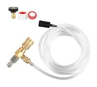 Deskium Kit iniettore a valle con valvola regolabile a connessione rapida, attacco per sapone idropulitrice, 4000 PSI Max, flusso massimo da 2 a 5 GPM, plastica in acciaio ottone, per cannone a