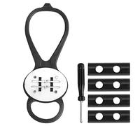 Deskium Kit per accendere il fuoco da 25,9 x 8,9 cm, con copriscarpe, mani libere, include 4 pietre refrattarie, cacciavite, suola in magnesio, per sopravvivenza all'aperto e emergenza