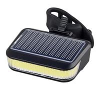 Deskium Luce impermeabile della coda della pannocchia, lampada di sicurezza principale alimentata solare per la guida notturna, ultra luminosa, facile da installare