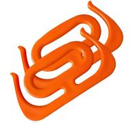 Deskium Manico multiuso, 18 cm, arancione per sacchetti della spesa, supporto per manico in plastica, design a forma di U per secchio di vernice