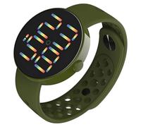 Deskium Orologio da polso sportivo principale digitale impermeabile, orologio rotondo alla moda dello schermo